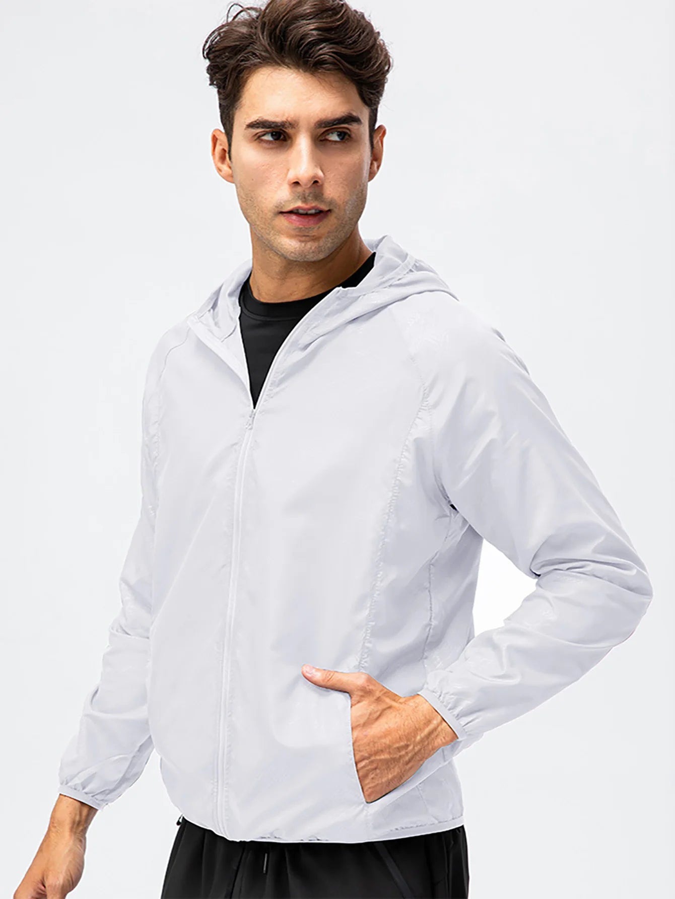 Unisex Waterproof Windbreaker Jacket – Sun Protection & Outdoor Use